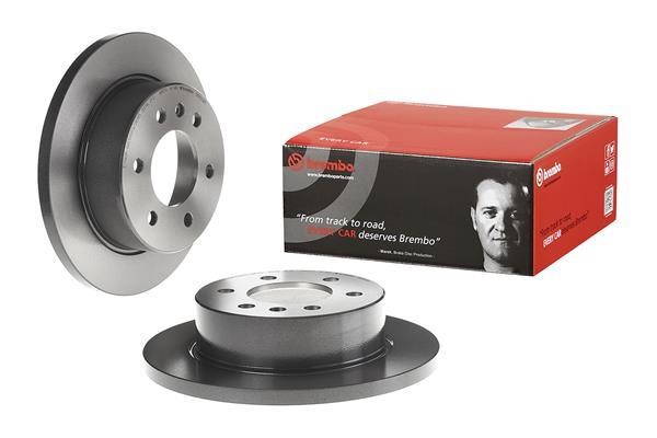 Rear brake disc, non-ventilated Brembo 08.9509.11