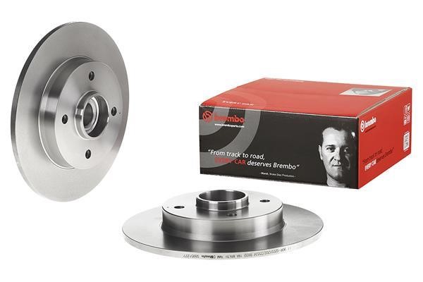 Rear solid brake disc Brembo 08.9512.27