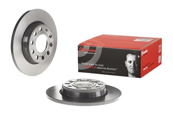Brembo Rear brake disc, non-ventilated – price 115 PLN