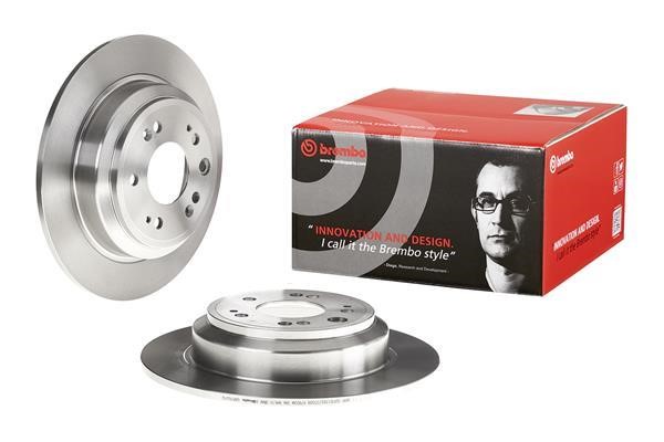Rear solid brake disc Brembo 08.B360.10