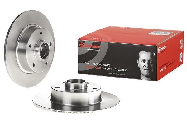 Rear solid brake disc Brembo 08.B369.17
