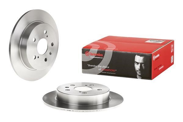 Brembo Rear brake disc, non-ventilated – price 135 PLN