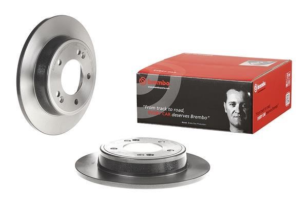 Brembo Rear brake disc, non-ventilated – price 160 PLN