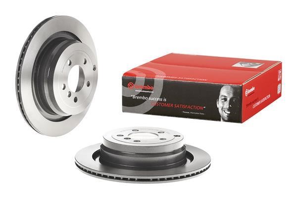 Rear vented brake disc Brembo 09.9373.21