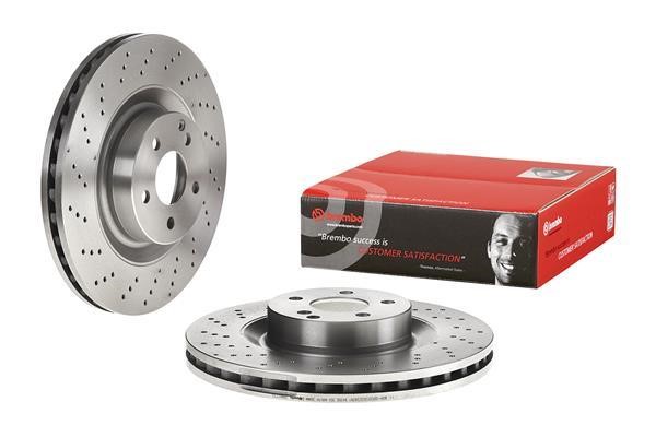 Brembo 09.A817.10 Ventilated brake disc with perforation 09A81710