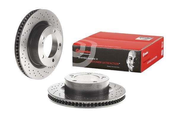 Front vented brake disc Brembo 09.A966.1X