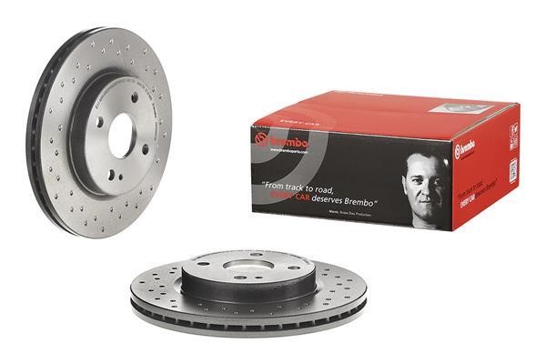 Brembo 09.A968.1X Front brake disc ventilated 09A9681X