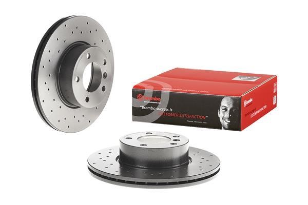 Ventilated brake disc with perforation Brembo 09.B337.2X