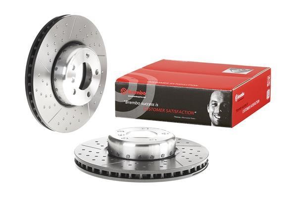 Ventilated brake disc with slotting and perforation Brembo 09.C398.13