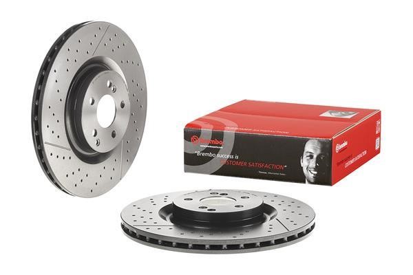 Brembo 09.D339.11 Ventilated brake disc with slotting and perforation 09D33911
