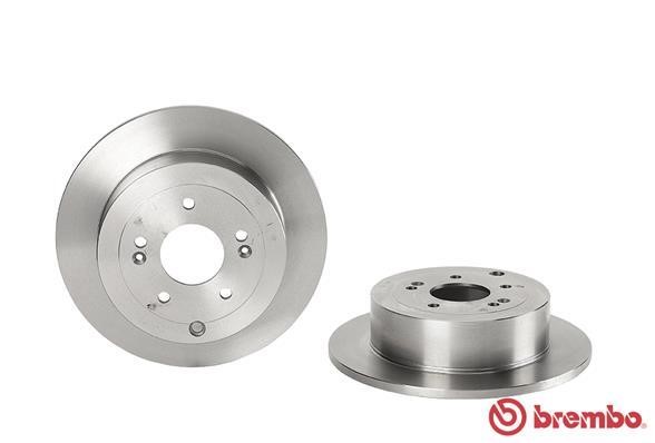 Rear solid brake disc Brembo 08.A600.10