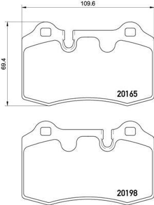 Brake pad set Brembo P 02 003