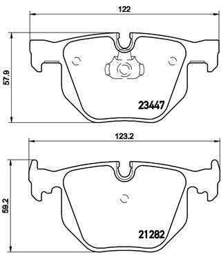 Brake pad set Brembo P 06 029