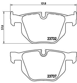 Brake pad set Brembo P 06 033