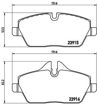 BREMBO XTRA disc brake pads, set Brembo P 06 034X