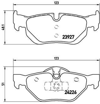 BREMBO XTRA disc brake pads, set Brembo P 06 038X