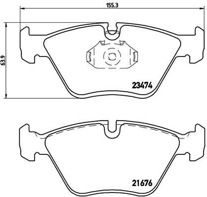 Brake pad set Brembo P 06 042