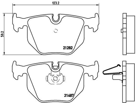 Brake pad set Brembo P 06 044