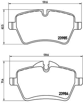 BREMBO XTRA disc brake pads, set Brembo P 06 051X