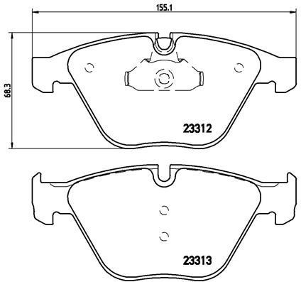 BREMBO XTRA disc brake pads, set Brembo P 06 054X