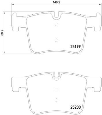BREMBO XTRA disc brake pads, set Brembo P 06 075X