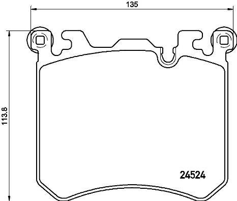 Brake Pad Set, disc brake Brembo P 06 077