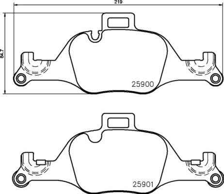 Brake pad set Brembo P 06 107