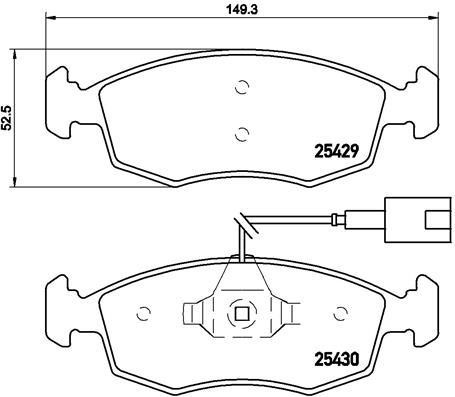 Brake pad set Brembo P 23 138