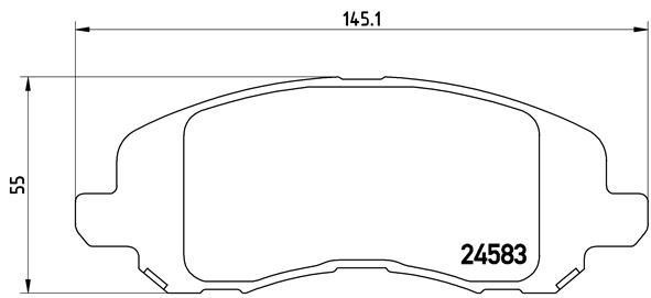 Brembo Brake pad set – price [object Object] PLN