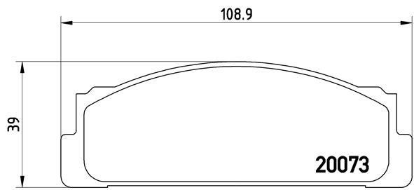 Brake pad set Brembo P 23 003