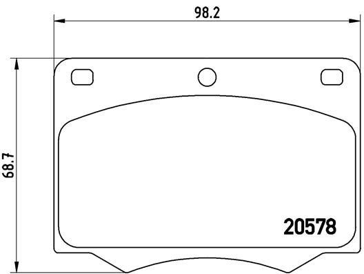 Brembo P 24 005 Brake Pad Set, disc brake P24005