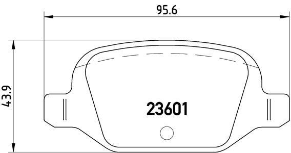Brake pad set Brembo P 23 064