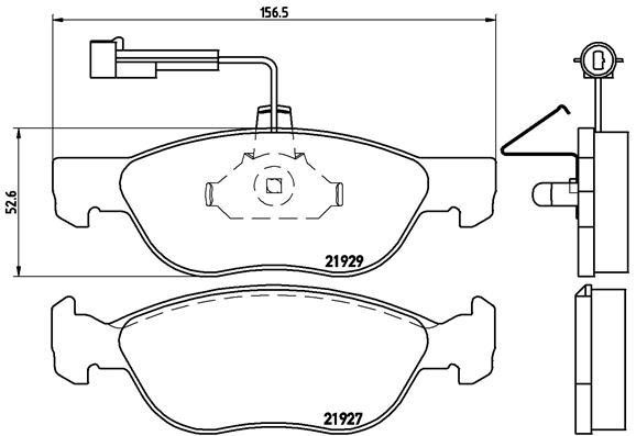 Brake pad set Brembo P 23 071