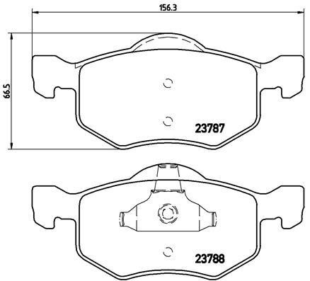 Brake pad set Brembo P 24 056