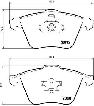 Brake pad set Brembo P 24 057