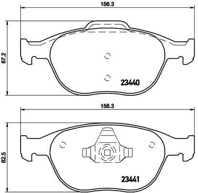 Brake pad set Brembo P 24 058