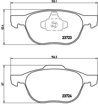 BREMBO XTRA disc brake pads, set Brembo P 24 061X