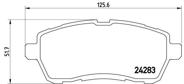 BREMBO XTRA disc brake pads, set Brembo P 24 072X