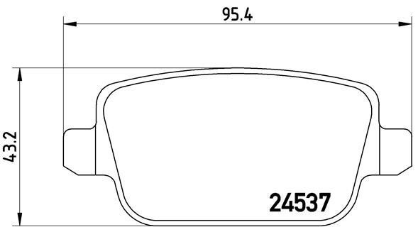 BREMBO XTRA disc brake pads, set Brembo P 24 075X