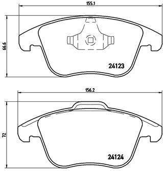 BREMBO XTRA disc brake pads, set Brembo P 24 076X