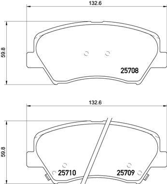BREMBO XTRA disc brake pads, set Brembo P 30 073X