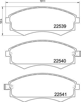 Brembo P 30 097 Brake Pad Set, disc brake P30097