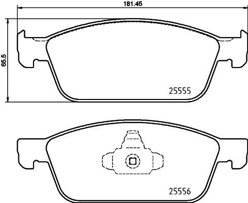 Brake pad set Brembo P 24 199
