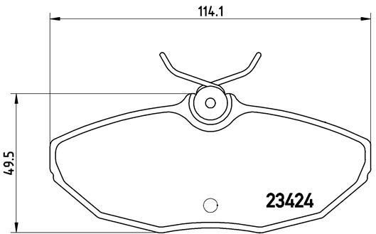 Brake pad set Brembo P 36 013