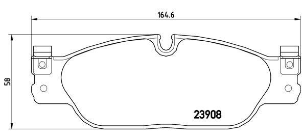 Brake pad set Brembo P 36 021