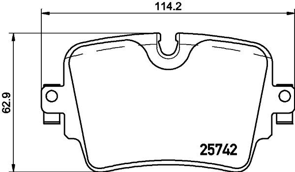 Brake Pad Set, disc brake Brembo P 36 033