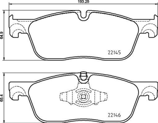 Brake pad set Brembo P 44 026