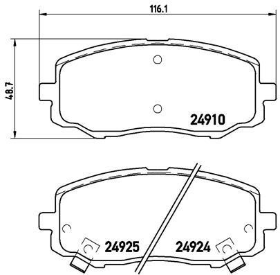 Buy Brembo P30045 – good price at EXIST.AE!