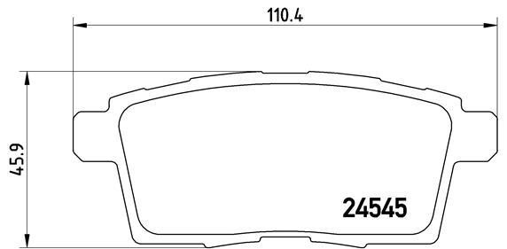 Brake pad set Brembo P 49 041