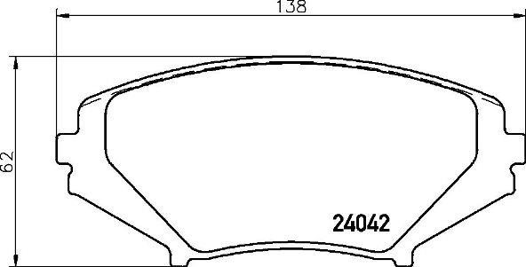 Brake pad set Brembo P 49 034